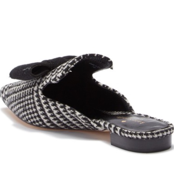 🌸KARIN Bow Slip-On Mule black/White houndstooth - Picture 2 of 4